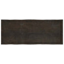vidaXL sötétbarna kezelt tömör asztallap 160x60x(2-4) cm