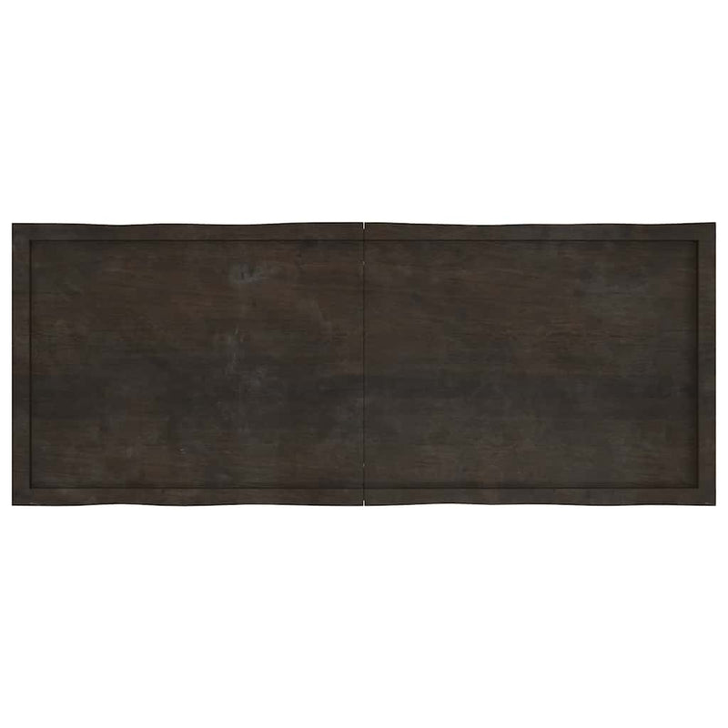 vidaXL sötétbarna kezelt tömör asztallap 160x60x(2-4) cm