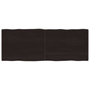vidaXL sötétbarna kezelt tömör asztallap 160x60x(2-4) cm
