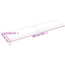 vidaXL sötétbarna kezelt tömör asztallap 180x40x(2-4) cm