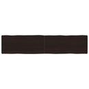 vidaXL sötétbarna kezelt tömör asztallap 180x40x(2-6) cm