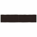 vidaXL sötétbarna kezelt tömör asztallap 180x40x(2-6) cm