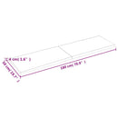 vidaXL sötétbarna kezelt tömör asztallap 180x50x(2-4) cm