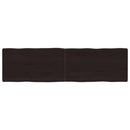 vidaXL sötétbarna kezelt tömör asztallap 180x50x(2-6) cm