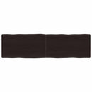 vidaXL sötétbarna kezelt tömör asztallap 180x50x(2-6) cm