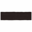 vidaXL sötétbarna kezelt tömör asztallap 180x50x(2-6) cm