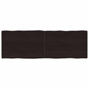 vidaXL sötétbarna kezelt tömör asztallap 180x60x(2-4) cm