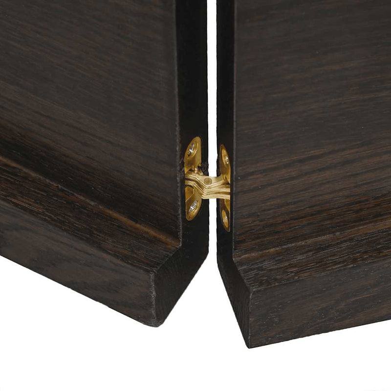 vidaXL sötétbarna kezelt tömör asztallap 180x60x(2-4) cm