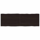 vidaXL sötétbarna kezelt tömör asztallap 180x60x(2-4) cm