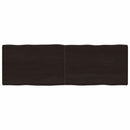 vidaXL sötétbarna kezelt tömör asztallap 180x60x(2-6) cm