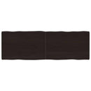 vidaXL sötétbarna kezelt tömör asztallap 180x60x(2-6) cm