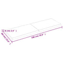 vidaXL sötétbarna kezelt tömör asztallap 180x60x(2-6) cm