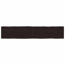 vidaXL sötétbarna kezelt tömör asztallap 200x40x(2-4) cm