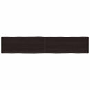 vidaXL sötétbarna kezelt tömör asztallap 200x40x(2-4) cm