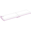 vidaXL sötétbarna kezelt tömör asztallap 200x50x(2-4) cm