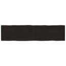 vidaXL sötétbarna kezelt tömör asztallap 200x50x(2-6) cm