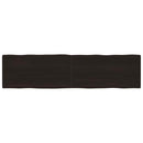 vidaXL sötétbarna kezelt tömör asztallap 200x50x(2-6) cm