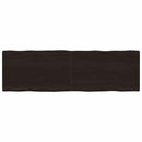 vidaXL sötétbarna kezelt tömör asztallap 200x60x(2-4) cm