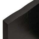 vidaXL sötétbarna kezelt tömör asztallap 200x60x(2-4) cm
