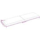 vidaXL sötétbarna kezelt tömör asztallap 200x60x(2-4) cm