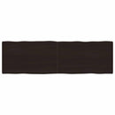 vidaXL sötétbarna kezelt tömör asztallap 200x60x(2-6) cm