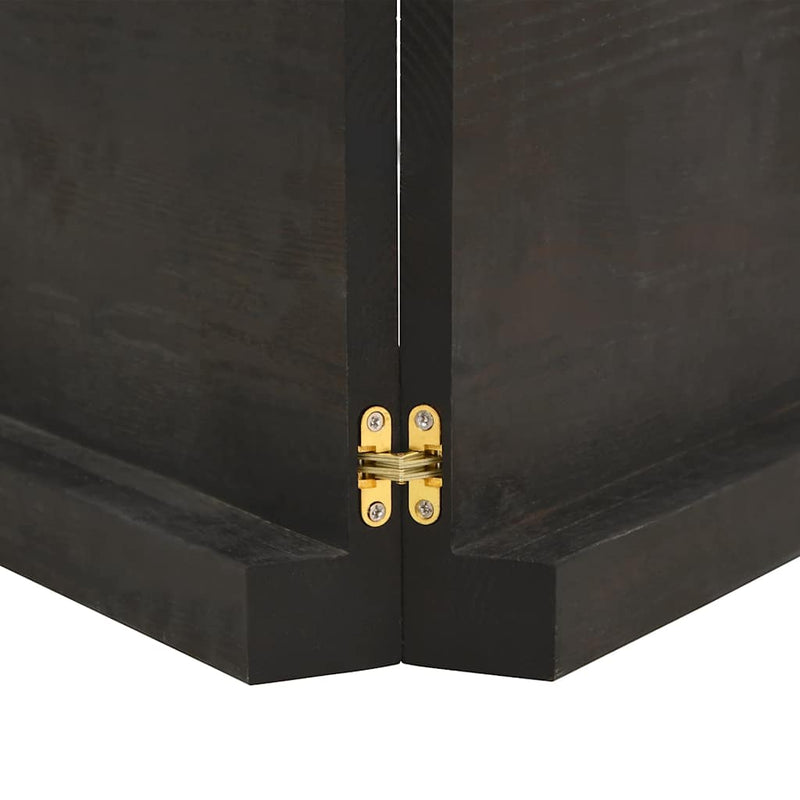 vidaXL sötétbarna kezelt tömör asztallap 200x60x(2-6) cm