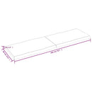 vidaXL sötétbarna kezelt tömör asztallap 200x60x(2-6) cm