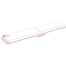 vidaXL sötétbarna kezelt tömör asztallap 220x40x(2-4) cm