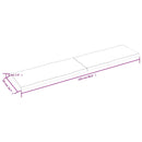 vidaXL sötétbarna kezelt tömör asztallap 220x50x(2-4) cm