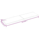vidaXL sötétbarna kezelt tömör asztallap 220x60x(2-4) cm