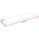 vidaXL sötétbarna kezelt tömör asztallap 220x60x(2-4) cm