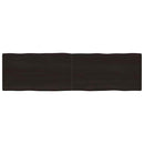 vidaXL sötétbarna kezelt tömör asztallap 220x60x(2-6) cm