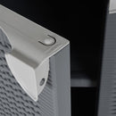 vidaXL szürke PP rattan kerti tárolószekrény 65 x 45 x 88 cm