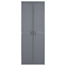 vidaXL szürke PP rattan kerti tárolószekrény 65 x 45 x 172 cm