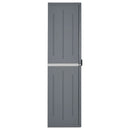 vidaXL szürke PP rattan kerti tárolószekrény 65 x 45 x 172 cm