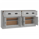 vidaXL 2 db szürke sonoma színű szerelt fa tálalószekrény