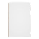 vidaXL fehér szerelt fa íróasztal szekrénnyel