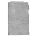 vidaXL betonszürke szerelt fa íróasztal szekrénnyel