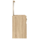 vidaXL sonoma tölgy színű fésülködőasztal tükörrel 130 x 50 x 132,5 cm