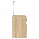 vidaXL sonoma tölgy színű fésülködőasztal LED-del 130 x 50 x 132,5 cm