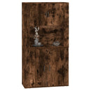 vidaXL füstös tölgy színű szerelt fa magasszekrény