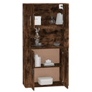 vidaXL füstös tölgy színű szerelt fa magasszekrény