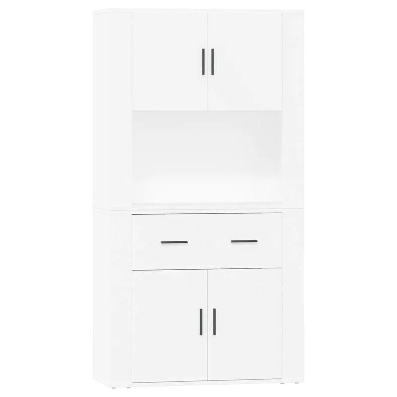 vidaXL fehér szerelt fa magasszekrény