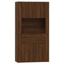 vidaXL barna tölgy színű szerelt fa magasszekrény
