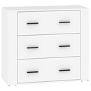 vidaXL 3 db fehér szerelt fa tálalószekrény