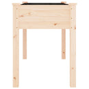 vidaXL tömör fenyőfa kerti ültetőláda béléssel 118 x 59 x 76 cm