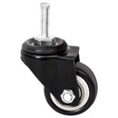 vidaXL 4 db fekete vas kerék ültetőládához 8 x 3,5 x 8 cm