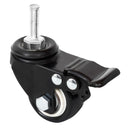 vidaXL 4 db fekete vas kerék ültetőládához 8 x 3,5 x 8 cm