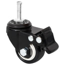 vidaXL 4 db fekete vas kerék ültetőládához 8 x 3,5 x 8 cm