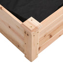 vidaXL tömör fenyőfa kerti magaságyás béléssel 240x45x25 cm